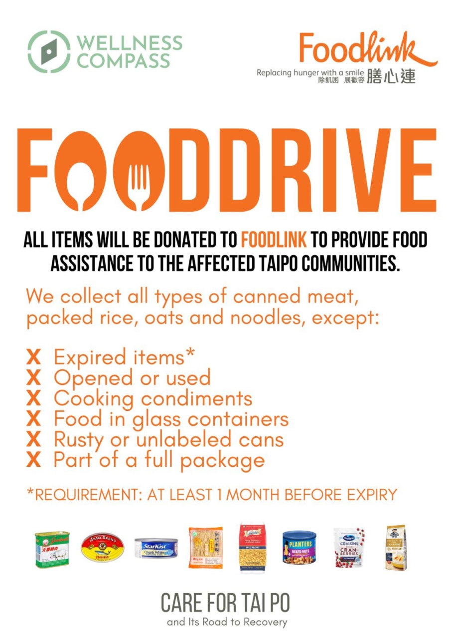 All donations have been collected by Foodlink in time for distribution to affected Taipo communities for Chinese New Year~ Heartfelt thanks again for all the love and donations for this Chinese New Year Food Drive!